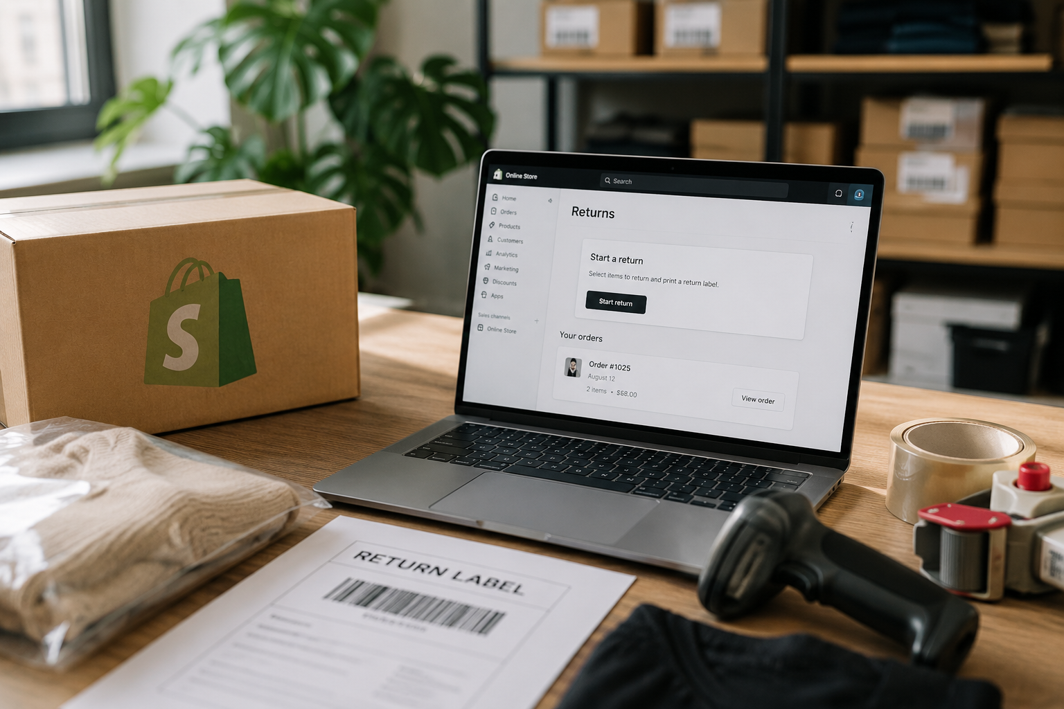 One Click Return w Shopify