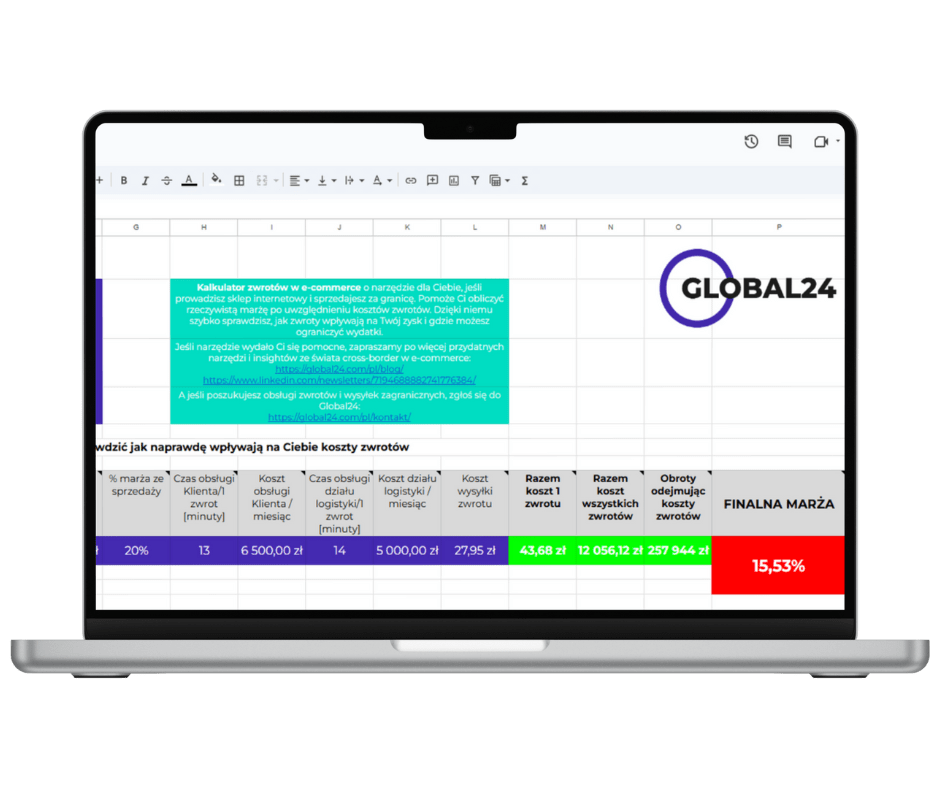 Kalkulator zwrotów ecommerce